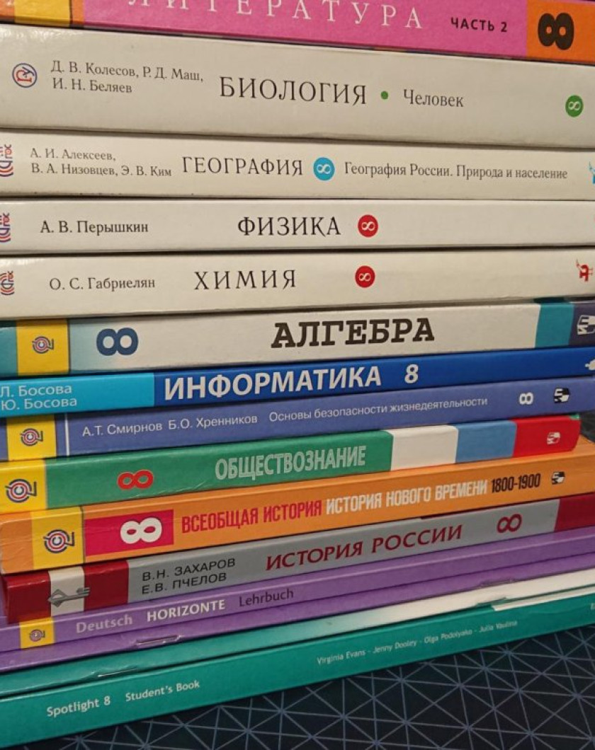 Учебники восьмой класс. Учебники 8 класс. Школа учебники. Школьные книги.